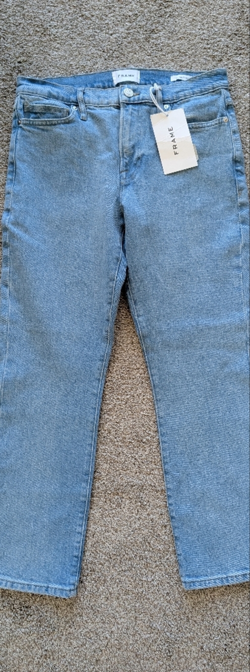 Frame Le High Straight Jeans in Cays — Size 30 | NWT | Light Wash